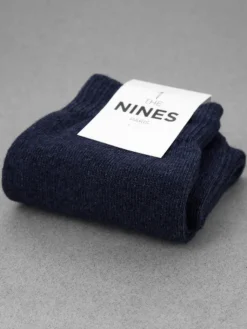 The Nines Chaussettes Cachemire*Chaussettes en cachemire bleu marine