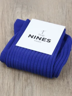 The Nines Chaussettes Fil D'Écosse*Chaussettes fil d'Écosse bleu électrique