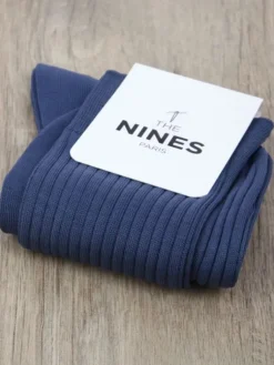 The Nines Chaussettes Fil D'Écosse*Chaussettes fil d'Écosse bleu foncé