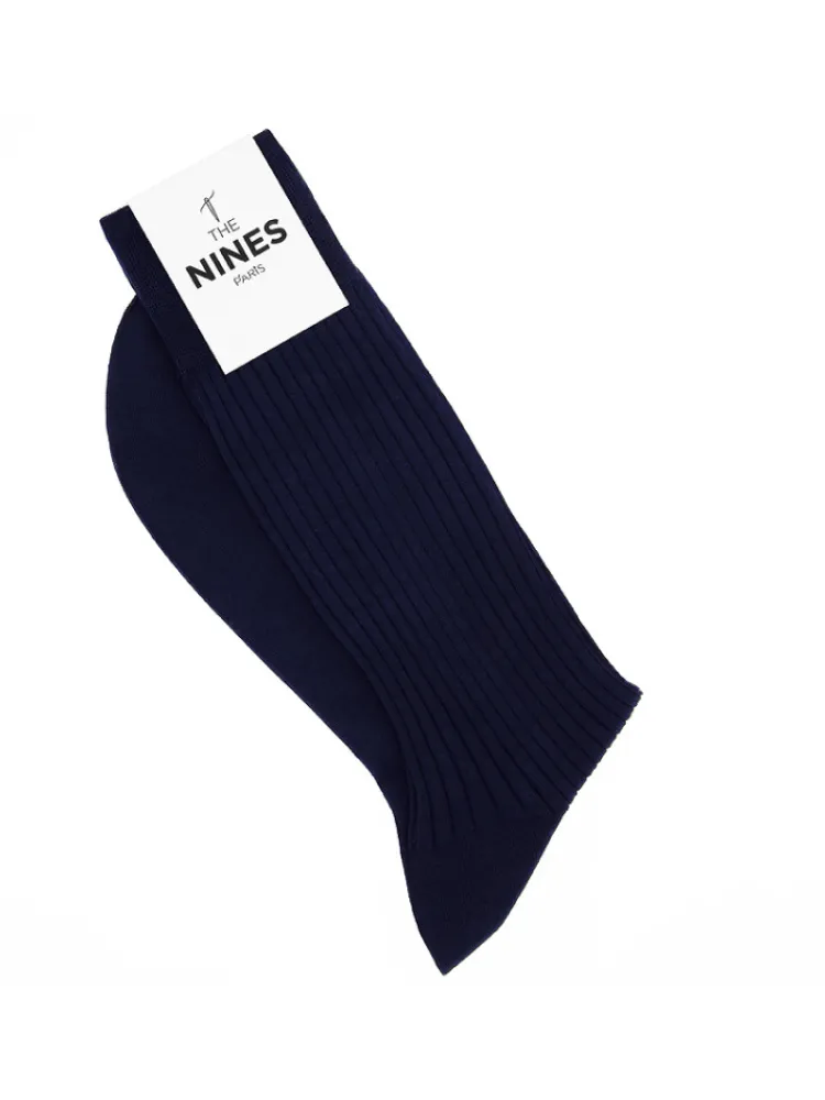 The Nines Chaussettes Fil D'Écosse*Chaussettes fil d'Écosse bleu nuit