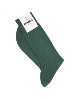 The Nines Chaussettes Fil D'Écosse*Chaussettes fil d'Écosse vert thym