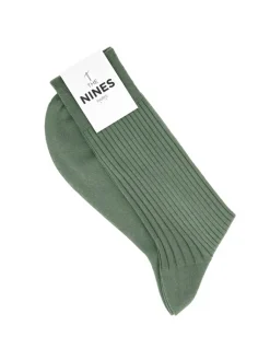 The Nines Chaussettes Fil D'Écosse*Chaussettes fil d'Écosse vert sauge