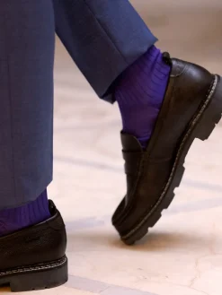 The Nines Chaussettes Fil D'Écosse*Chaussettes fil d'Écosse violettes