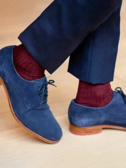 The Nines Chaussettes Laine*Chaussettes laine vierge bordeaux premier cru