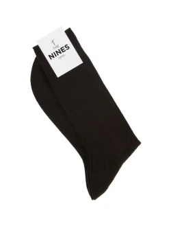 The Nines Chaussettes Laine*Chaussettes laine vierge marron chocolat