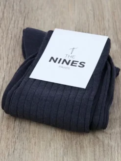 The Nines Chaussettes Laine*Chaussettes laine vierge gris acier