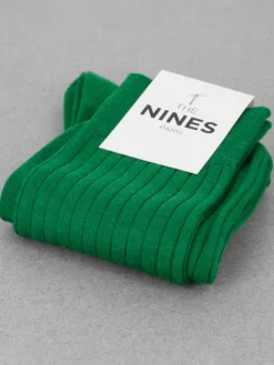 The Nines Chaussettes Laine*Chaussettes laine vierge vert anglais