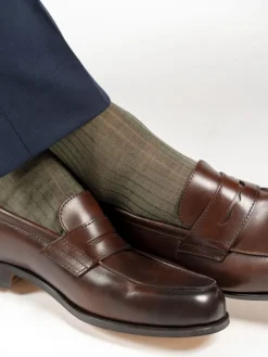 The Nines Chaussettes Laine*Chaussettes laine vierge verte