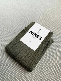 The Nines Chaussettes Laine*Chaussettes laine vierge verte