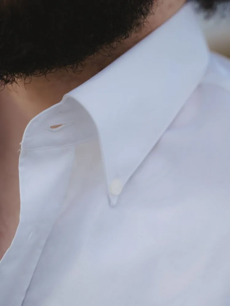 The Nines Chemise Blanche|Chemise Casual*Chemise col américain en oxford blanc