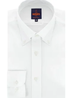 The Nines Chemise Blanche|Chemise Casual*Chemise col américain en oxford blanc