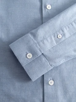 The Nines Chemise Poignet Simple|Chemise Oxford*Chemise col américain en oxford japonais bleu ciel