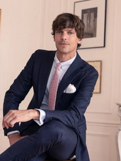 The Nines Chemise Mousquetaire|Chemise Mousquetaire*Chemise col anglais bleu ciel à poignets mousquetaire