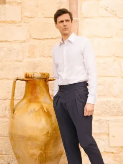 The Nines Chemise Mousquetaire|Chemise Mousquetaire*Chemise col français blanche à poignets mousquetaire