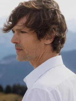 The Nines Chemise Poignet Simple|Chemise Blanche*Chemise col français classique en popeline blanche