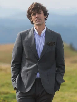 The Nines Chemise Bleue|Chemise À Rayures*Chemise col inversé à rayures bleues