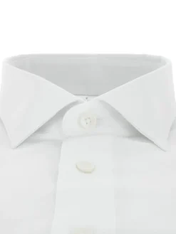 The Nines Chemise Poignet Simple|Chemise Blanche*Chemise col italien en lin et coton blanche