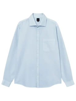 The Nines Chemise Poignet Simple|Chemise Oxford*Chemise col italien en oxford bio bleu ciel