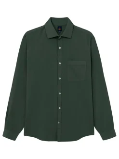 The Nines Chemise Poignet Simple|Chemise Verte*Chemise col italien en oxford bio thym