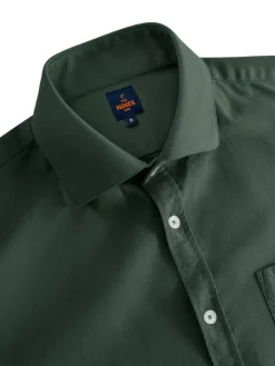 The Nines Chemise Poignet Simple|Chemise Verte*Chemise col italien en oxford bio thym