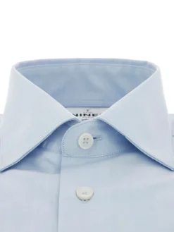 The Nines Chemise Poignet Simple|Chemise Bleue*Chemise col italien popeline bleu ciel