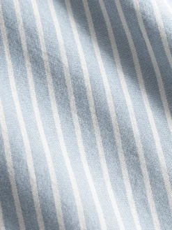 The Nines Chemise Poignet Simple|Chemise Oxford*Chemise col mao en oxford japonais à rayures bleu ciel