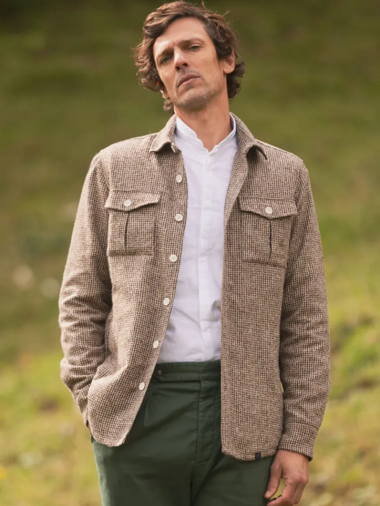The Nines Chemise Poignet Simple|Chemise Blanche*Chemise col mao en oxford gratté blanche