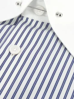 The Nines Chemise Poignet Simple|Chemise À Rayures*Chemise col épingle à rayures navy