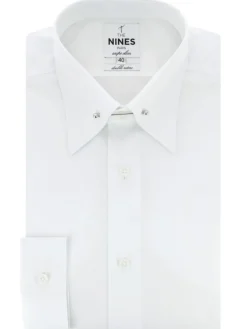 The Nines Chemise Poignet Simple|Chemise Blanche*Chemise col épingle blanche en popeline