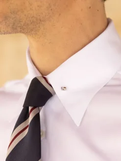 The Nines Chemise Poignet Simple|Chemise Blanche*Chemise col épingle blanche en popeline