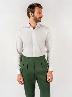 The Nines Chemise Poignet Simple|Chemise Blanche*Chemise infroissable col italien blanche