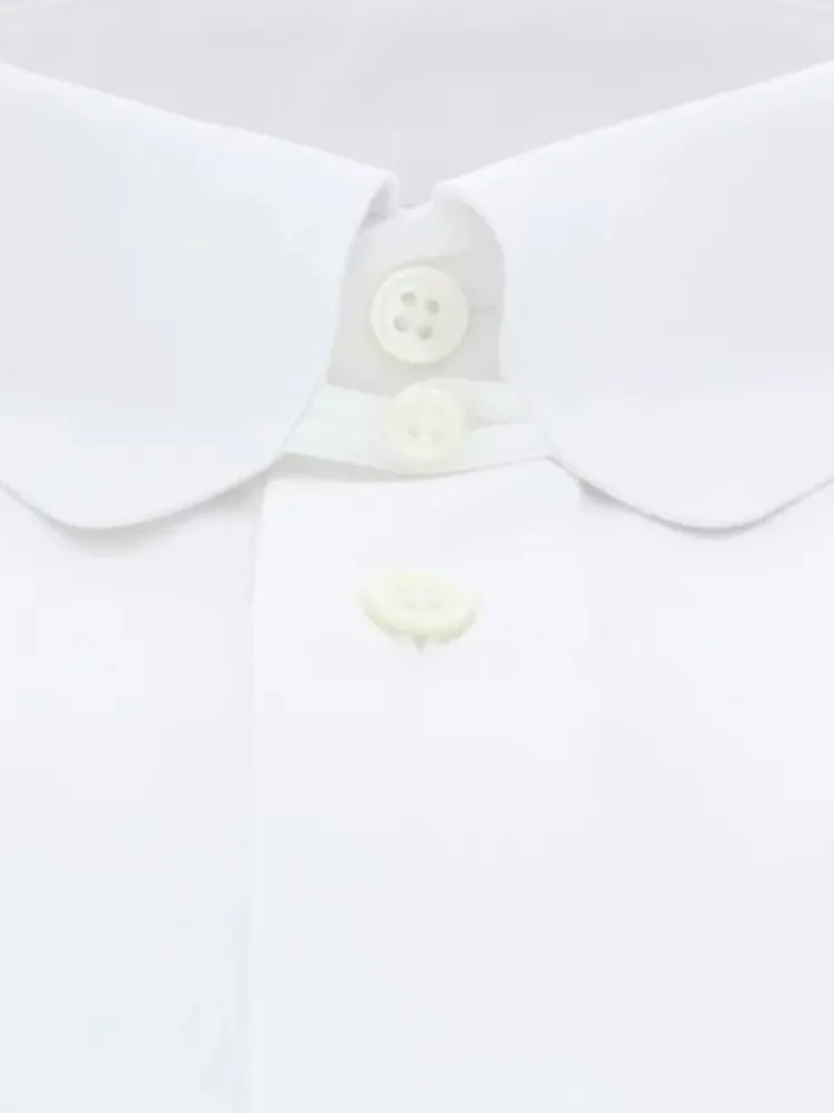 The Nines Chemise Mousquetaire|Chemise Mousquetaire*Chemise mousquetaire blanche col anglais arrondi
