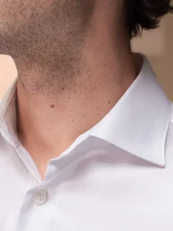 The Nines Chemise Mousquetaire|Chemise Mousquetaire*Chemise mousquetaire col italien en twill blanc
