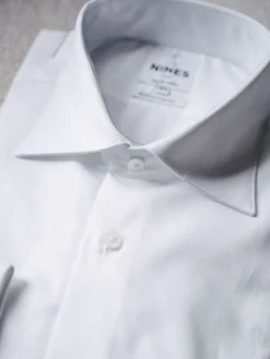 The Nines Chemise Mousquetaire|Chemise Mousquetaire*Chemise Prestige Alex Cormac mousquetaire grand col italien twill blanc
