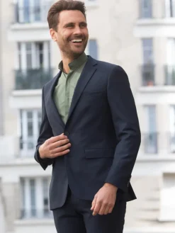 The Nines Costumes*Costume Loro Piana bleu ardoise