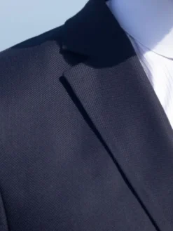 The Nines Costumes*Costume Loro Piana natté bleu marine