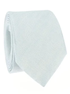 The Nines Cravates Par Couleur|Cravate Mariage*Cravate bleu ciel en lin et coton Verone