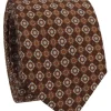 The Nines Cravates Par Couleur|Cravate À Motif*Cravate en laine marron à motifs rétro