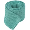 The Nines Cravates Par Couleur|Cravate Tricot*Cravate en tricot vert d'eau Monza