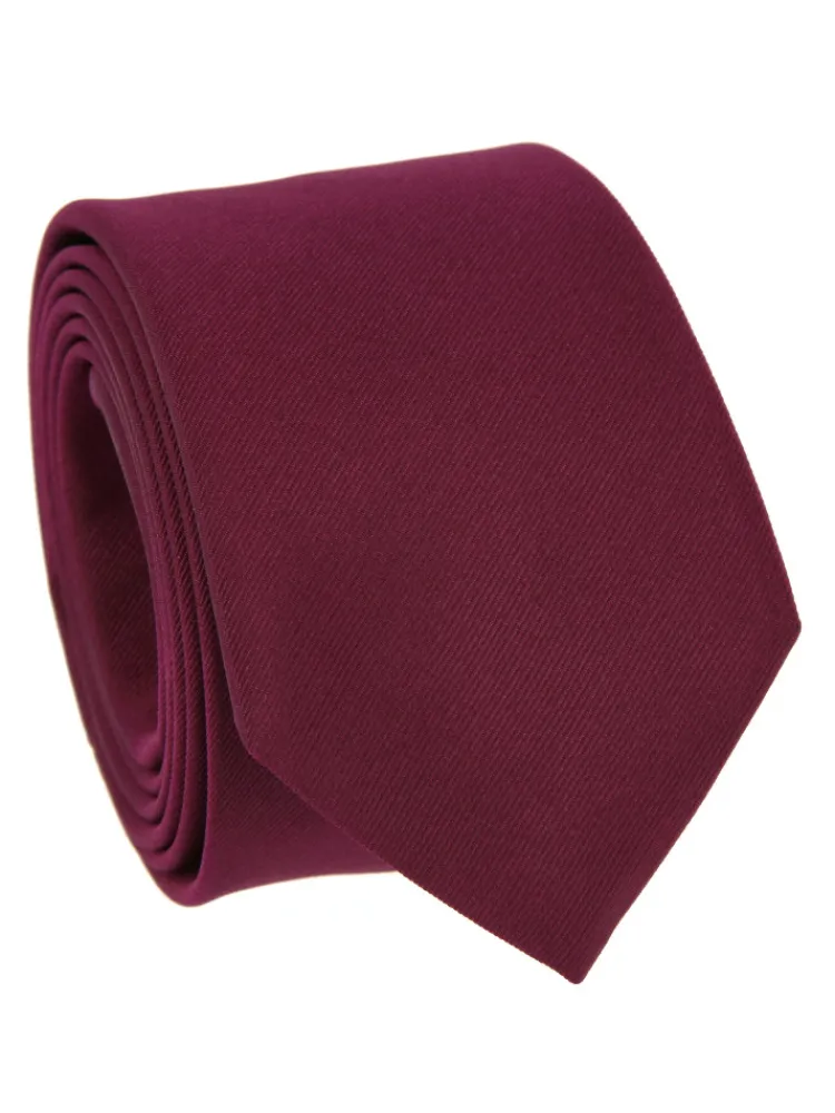 The Nines Cravates Par Couleur|Cravate Soie*Cravate framboise Côme