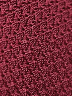The Nines Cravates Par Couleur|Cravate Soie*Cravate grenadine de soie bordeaux Grenadines III