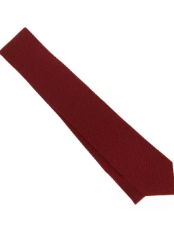 The Nines Cravates Par Couleur|Cravate Soie*Cravate grenadine de soie bordeaux Grenadines III