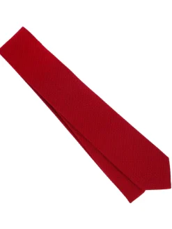 The Nines Cravates Par Couleur|Cravate Soie*Cravate grenadine de soie rouge Grenadines III