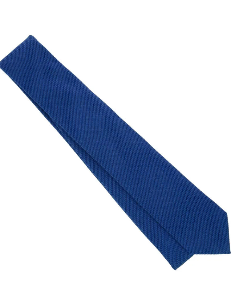 The Nines Cravates Par Couleur|Cravate Soie*Cravate grenadine de soie bleue Grenadines IV