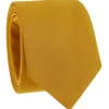 The Nines Cravates Par Couleur|Cravate En Coton*Cravate jaune curry en coton Sorrente