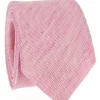 The Nines Cravates Par Couleur|Cravate Mariage*Cravate rose en lin et coton Verone