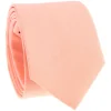 The Nines Cravate Mariage|Cravate En Coton*Cravate rose pêche en coton Sorrente