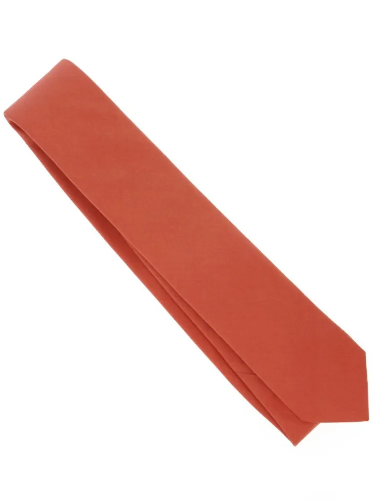 The Nines Cravates Par Couleur|Cravate Mariage*Cravate terracotta en soie Amalfi