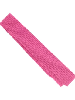 The Nines Cravate Tricot|Cravate Tricot De Soie*Cravate tricot rose vif Monza