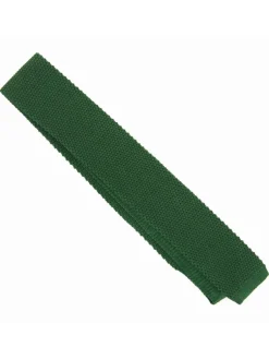The Nines Cravate Tricot|Cravate Tricot De Soie*Cravate tricot vert foncé Monza